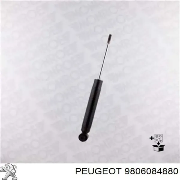 Amortiguador trasero 9806084880 Peugeot/Citroen