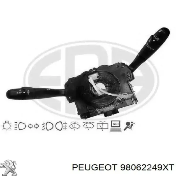 Conmutador derecho de la columna de dirección 98062249XT Peugeot/Citroen
