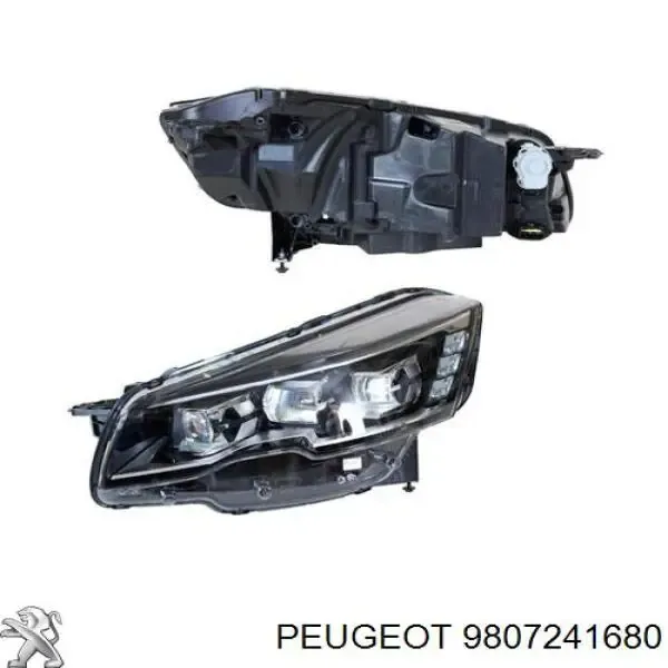 Faro derecho 9807241680 Peugeot/Citroen