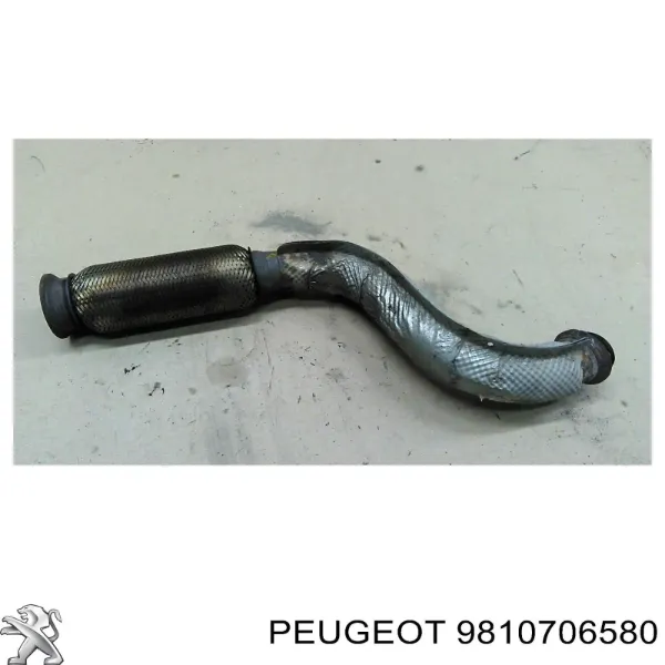 Tubo de admisión del silenciador de escape delantero 9810706580 Peugeot/Citroen