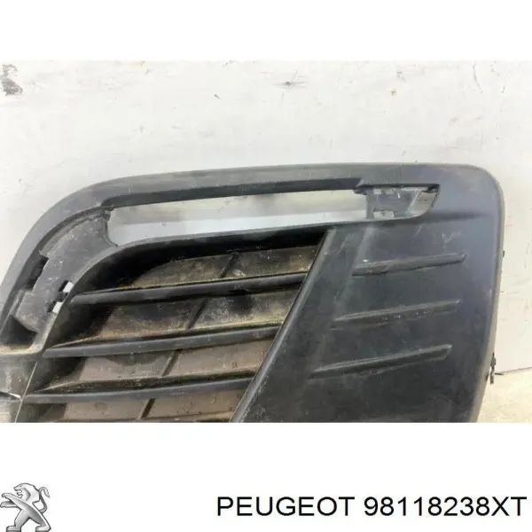 Rejilla izquierda del parachoques delantero 98118238XT Peugeot/Citroen