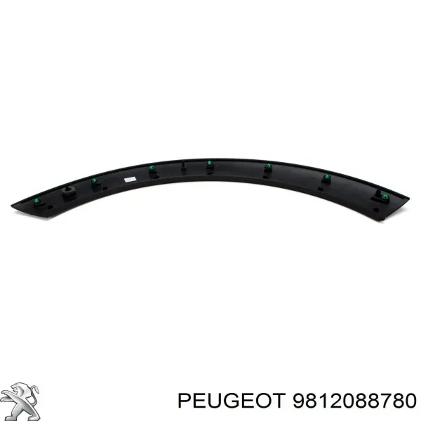 Extensión de la aleta trasera derecha 9812088780 Peugeot/Citroen
