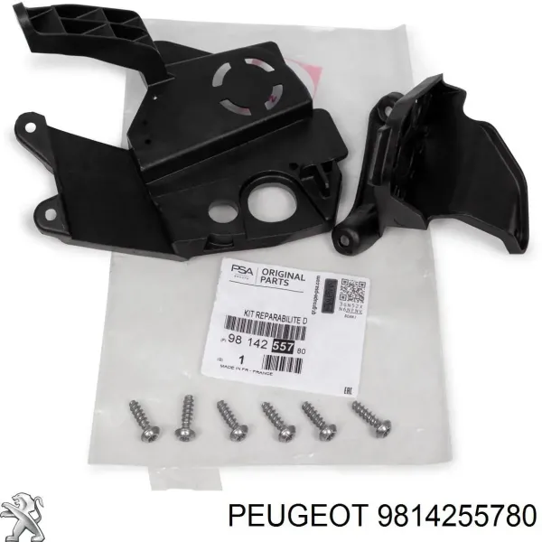 Soporte de fijación del faro delantero derecho 9814255780 Peugeot/Citroen