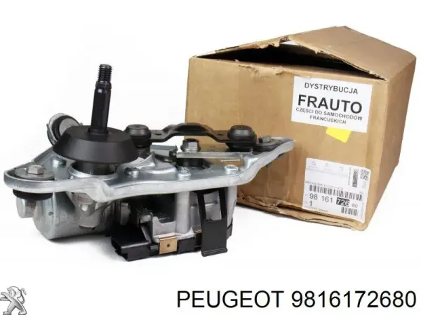Motor limpiaparabrisas delantero derecho 9816172680 Peugeot/Citroen