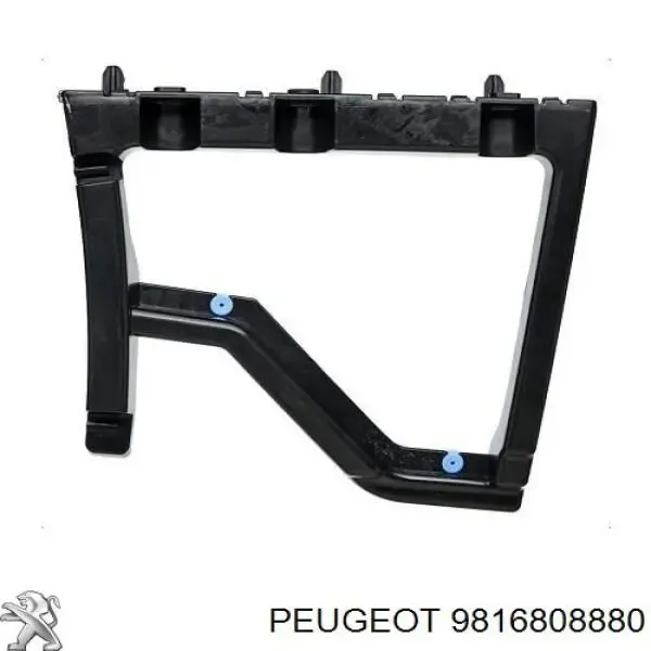 Soporte del parachoques trasero derecho 9816808880 Peugeot/Citroen