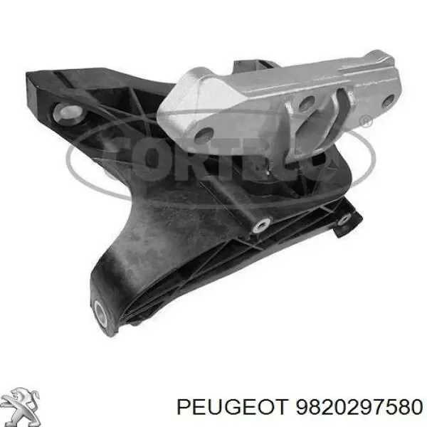 Soporte superior derecho del motor 9820297580 Peugeot/Citroen