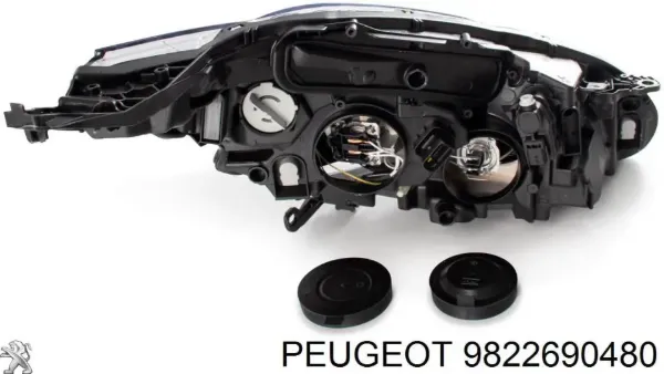 Faro derecho 9822690480 Peugeot/Citroen
