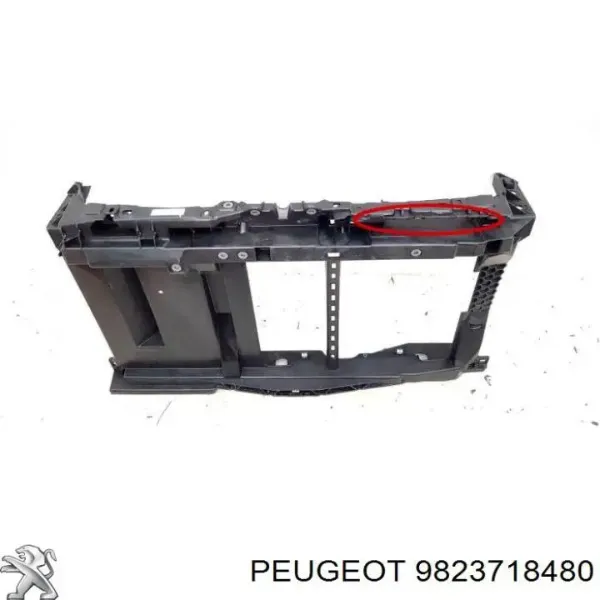 Soporte de radiador 9823718480 Peugeot/Citroen