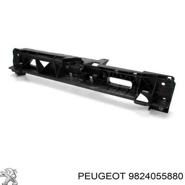 9824055880 Peugeot/Citroen Soporte de radiador completo (panel de montaje para foco)