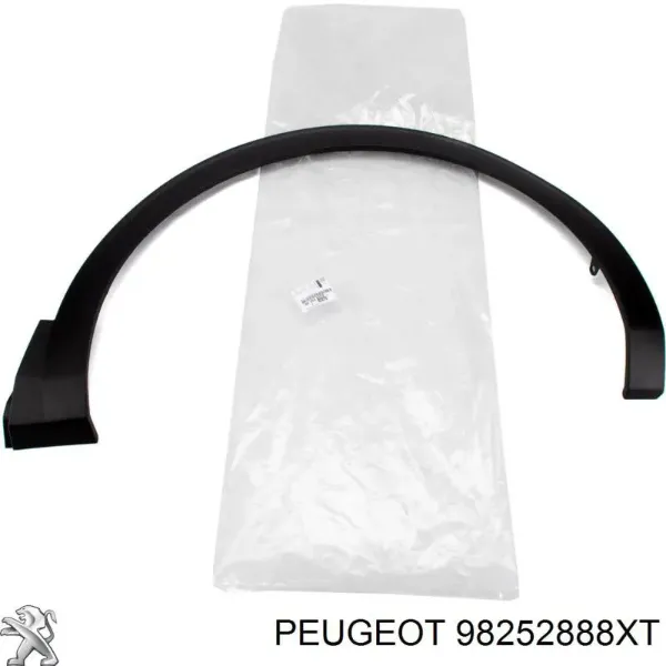 Extensión de la aleta delantera derecha 98252888XT Peugeot/Citroen