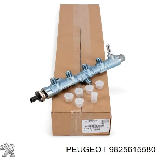 Tubería de combustible, sistema inyección, cilindro 4 9825615580 Peugeot/Citroen