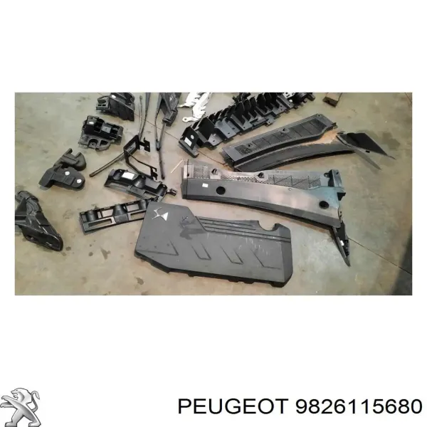 Refuerzo parachoque delantero 9826115680 Peugeot/Citroen