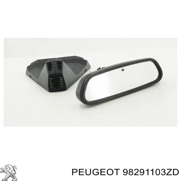 Cubierta del soporte del espejo interior 98291103ZD Peugeot/Citroen