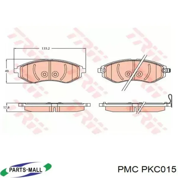 Pastillas de freno PKC015 Parts-Mall