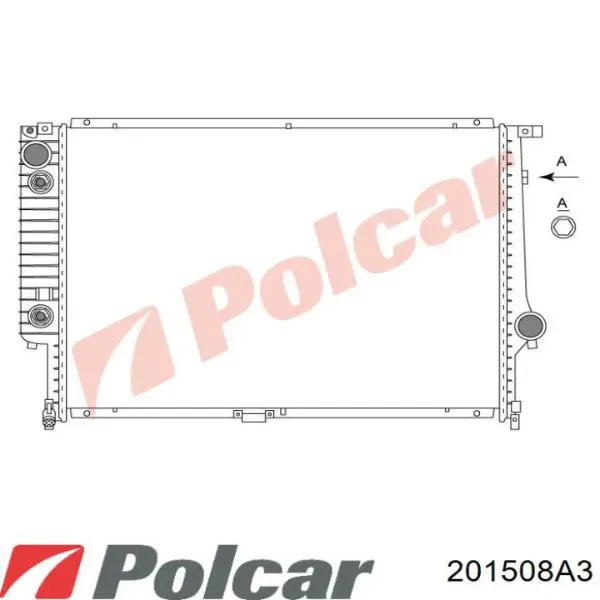 Radiador 201508A3 Polcar