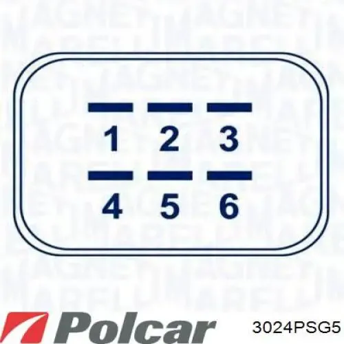 Mecanismo de elevalunas delantero izquierdo 3024PSG5 Polcar