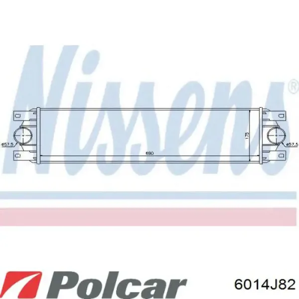 Intercooler 6014J82 Polcar