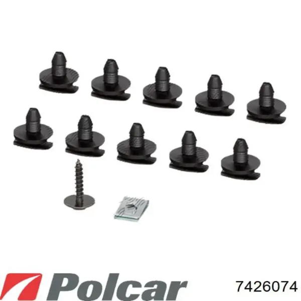 Soporte inferior del radiador (panel de montaje de faros) 7426074 Polcar