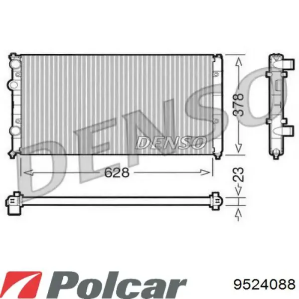 Radiador 9524088 Polcar