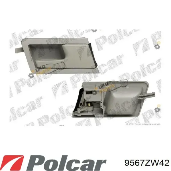 Manija interior de puerta delantera izquierda 9567ZW42 Polcar