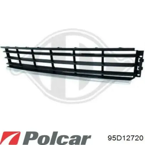 Rejilla central del parachoques delantero 95D12720 Polcar