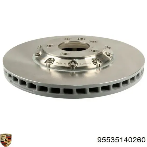 Disco de freno 95535140260 Porsche