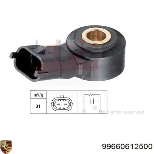 Sensor de detonaciones Opel Astra F69