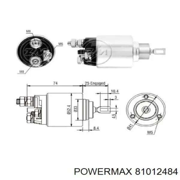 Interruptor magnético, estárter BMW 1 E81, E87