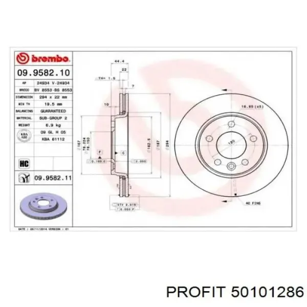 Disco de freno trasero Volkswagen Transporter 7HB, 7HJ, 7EB, 7EJ