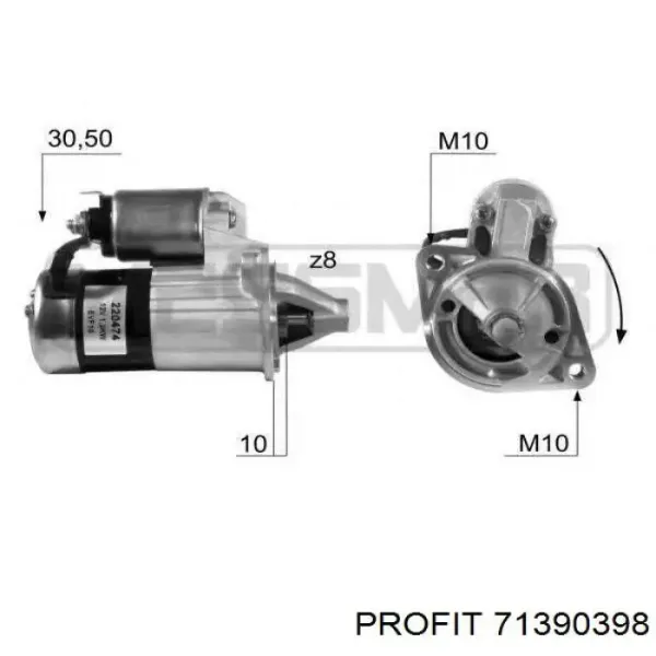 Inducido, motor de arranque F032139398 Cargo