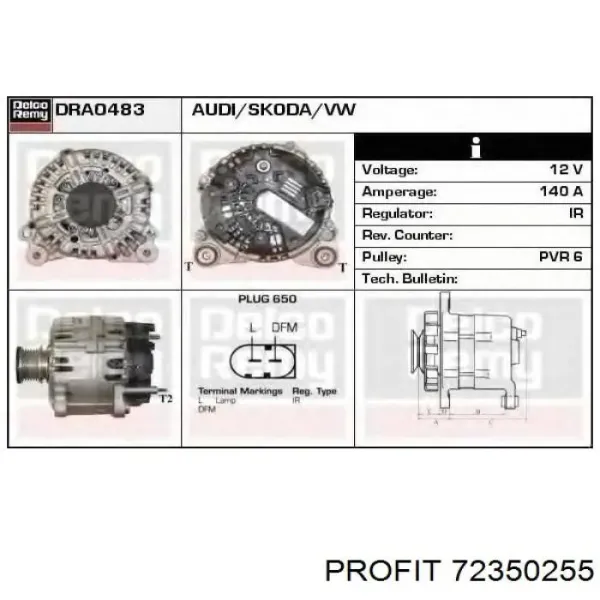 Rotor del alternador 235255 Cargo