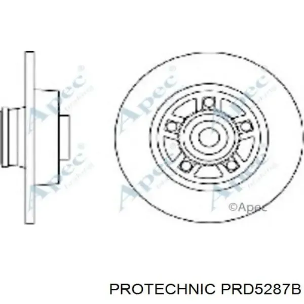 Disco de freno trasero Renault Trafic 2 FL
