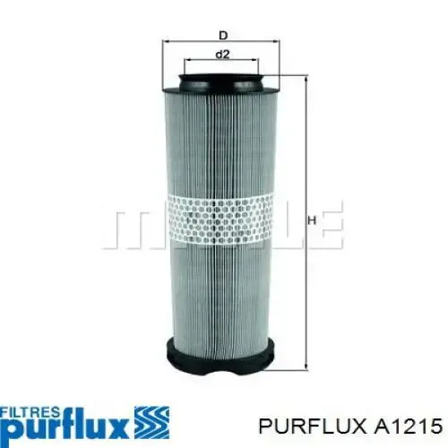 Filtro de aire A1215 Purflux