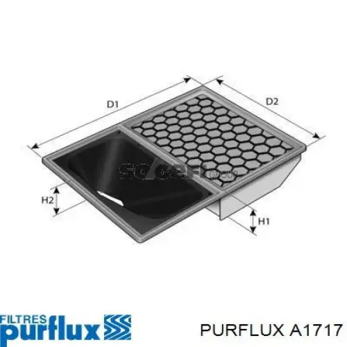 Filtro de aire A1717 Purflux