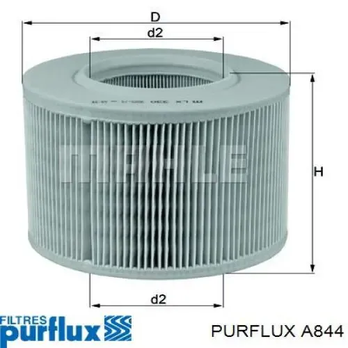 Filtro de aire A844 Purflux