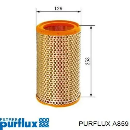 Filtro de aire A859 Purflux