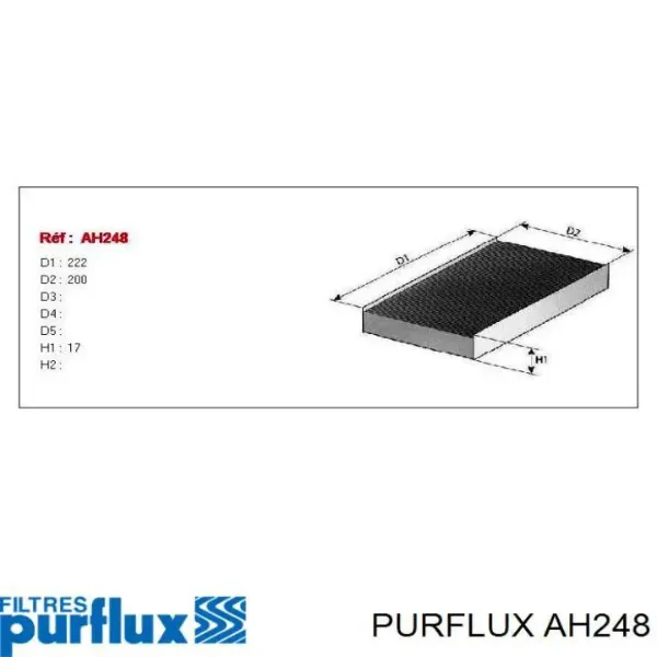 Filtro de habitáculo AH248 Purflux