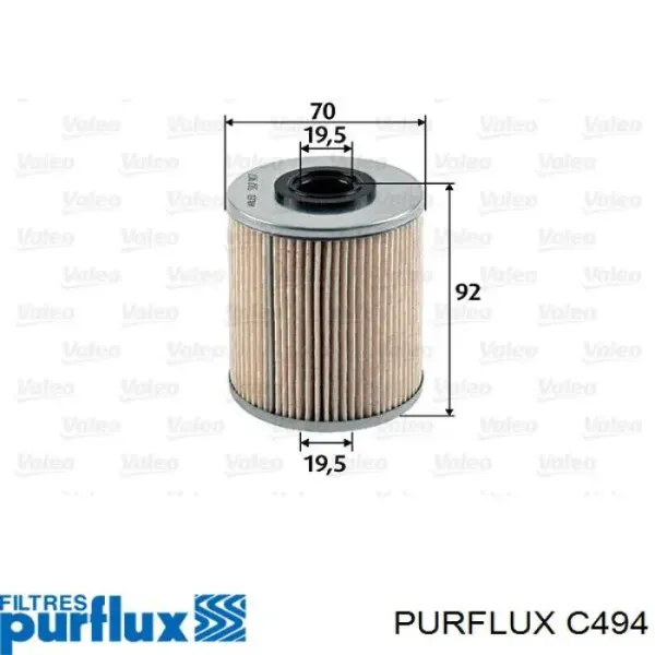 Filtro de combustible C494 Purflux