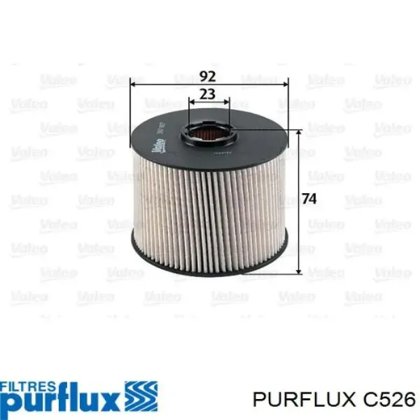 Filtro de combustible C526 Purflux