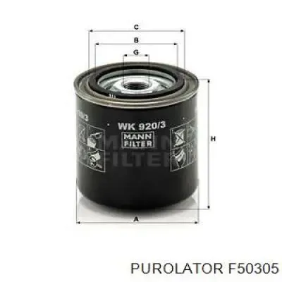 Filtro de combustible F50305 Purolator