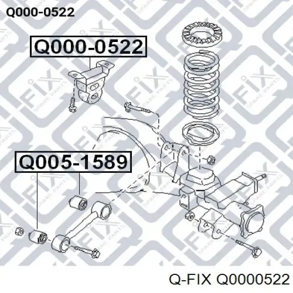 Tope del eje trasero Q0000522 Q-fix