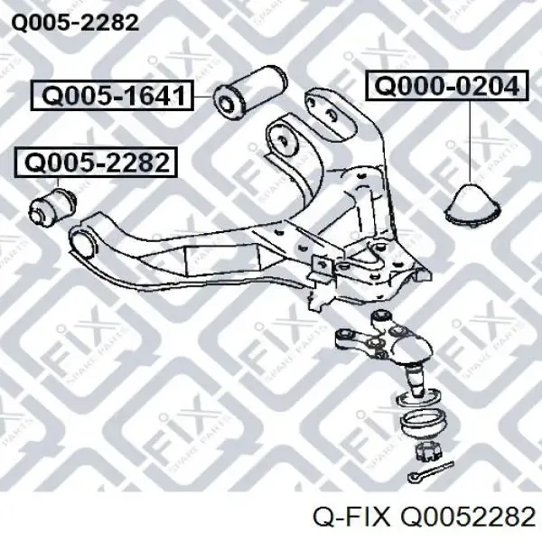 Silentblock del brazo de suspensión Q0052282 Q-fix