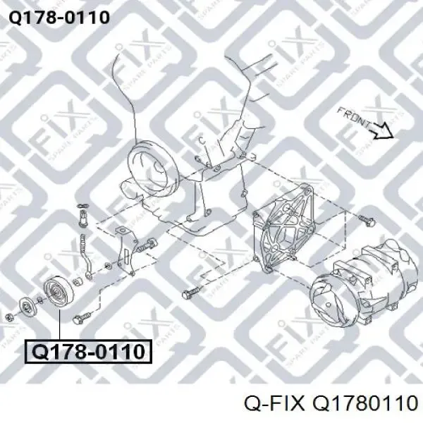 Polea tensora correa poli V Q1780110 Q-fix