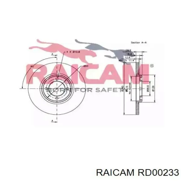 Freno de disco delantero Ford Taunus GBTS, GBFS, CBTS