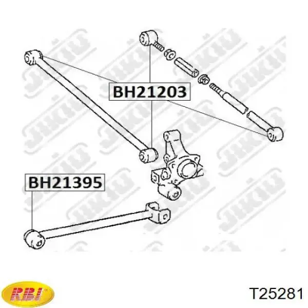 Silentblock del brazo de suspensión T25281 RBI