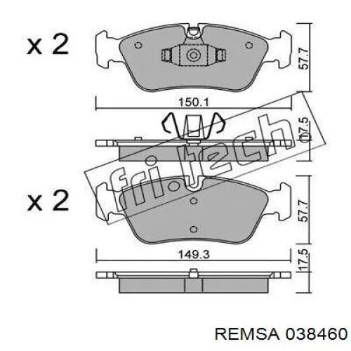 Pastillas de freno delanteras BMW 1 E81, E87