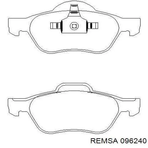 Pastillas de freno delanteras Renault Laguna 2 BG0, BG1