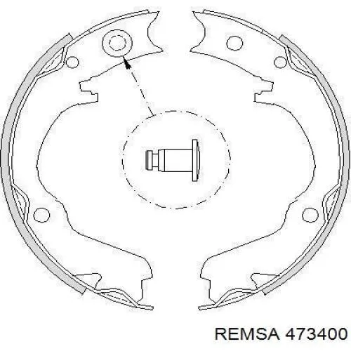 Juego de zapatas de frenos, freno de estacionamiento Subaru Legacy 2 BD, BG