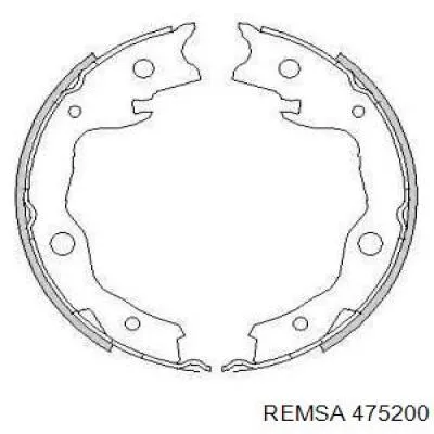 Juego de zapatas de frenos, freno de estacionamiento Nissan Qashqai 1 J10