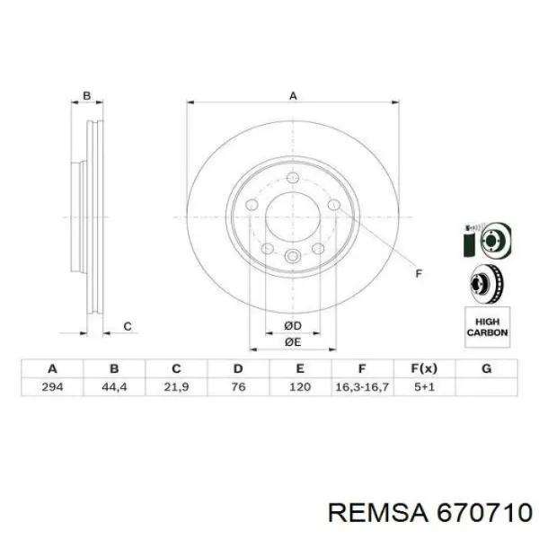 Disco de freno trasero Volkswagen Transporter 7HB, 7HJ, 7EB, 7EJ